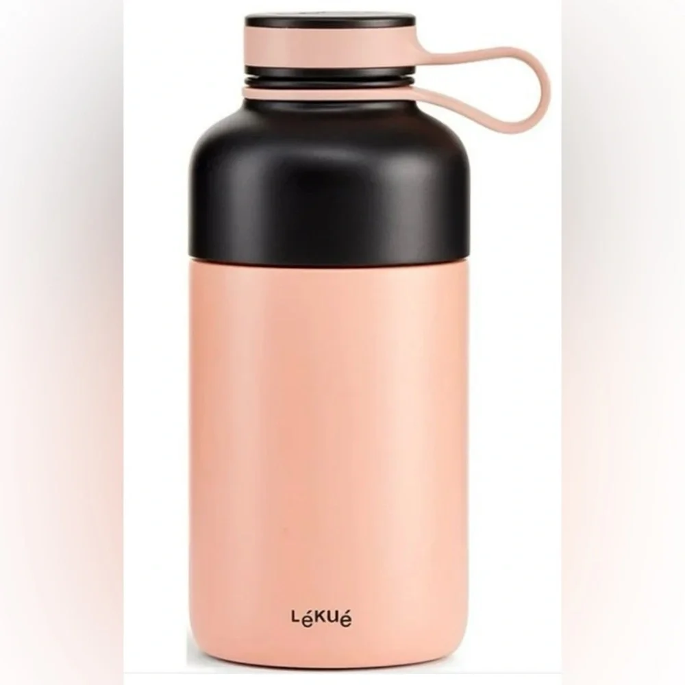 Lekue Insulated Bottle To Go, 10-Ounce, Coral- new🎁 - Picture 4 of 5